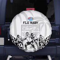 Fiji Tapa Rugby Spare Tire Cover Cibi Dance With Fijian Pattern LT14 - Polynesian Pride