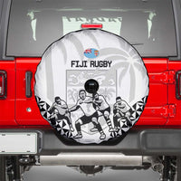 Fiji Tapa Rugby Spare Tire Cover Cibi Dance With Fijian Pattern LT14 - Polynesian Pride