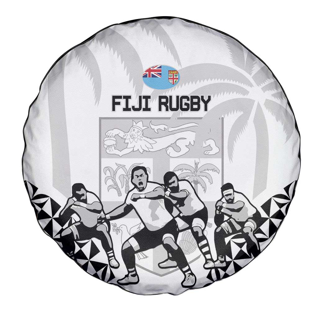Fiji Tapa Rugby Spare Tire Cover Cibi Dance With Fijian Pattern LT14 - Polynesian Pride