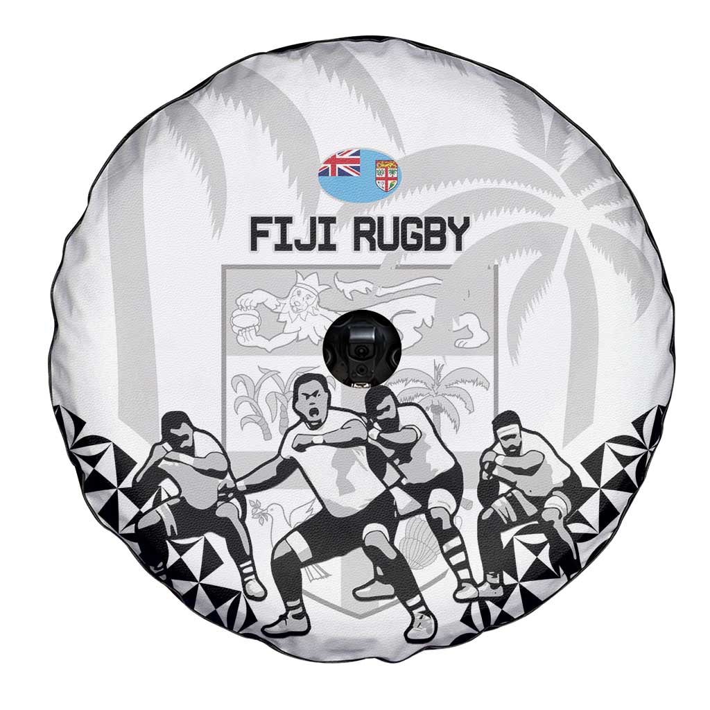Fiji Tapa Rugby Spare Tire Cover Cibi Dance With Fijian Pattern LT14 - Polynesian Pride