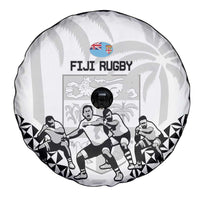 Fiji Tapa Rugby Spare Tire Cover Cibi Dance With Fijian Pattern LT14 - Polynesian Pride