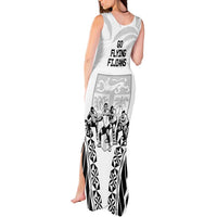 Fiji Tapa Rugby Tank Maxi Dress Cibi Dance With Fijian Pattern LT14 - Polynesian Pride