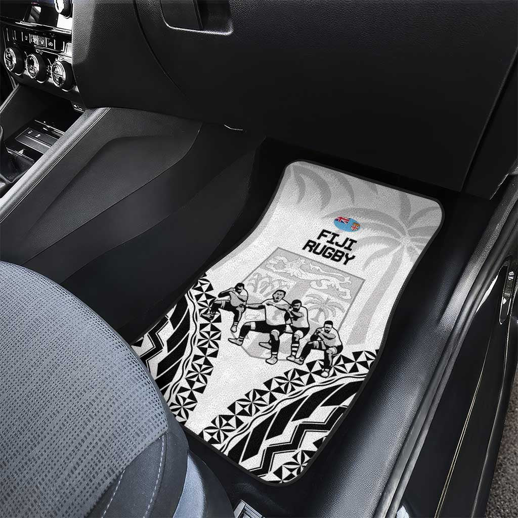 New Zealand And Fiji Tapa Rugby Car Mats Haka Dance Mix Cibi Dance Together LT14 - Polynesian Pride