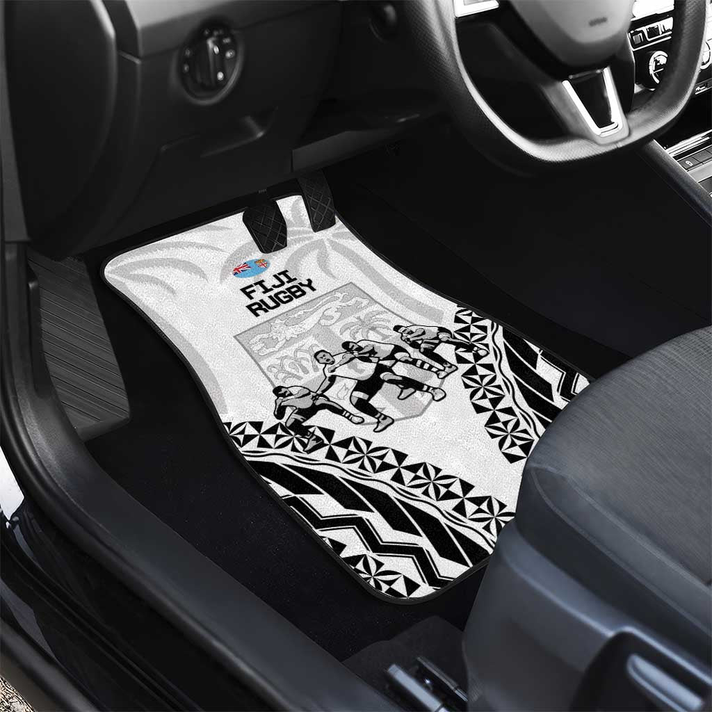 New Zealand And Fiji Tapa Rugby Car Mats Haka Dance Mix Cibi Dance Together LT14 - Polynesian Pride