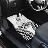 New Zealand And Fiji Tapa Rugby Car Mats Haka Dance Mix Cibi Dance Together LT14 - Polynesian Pride