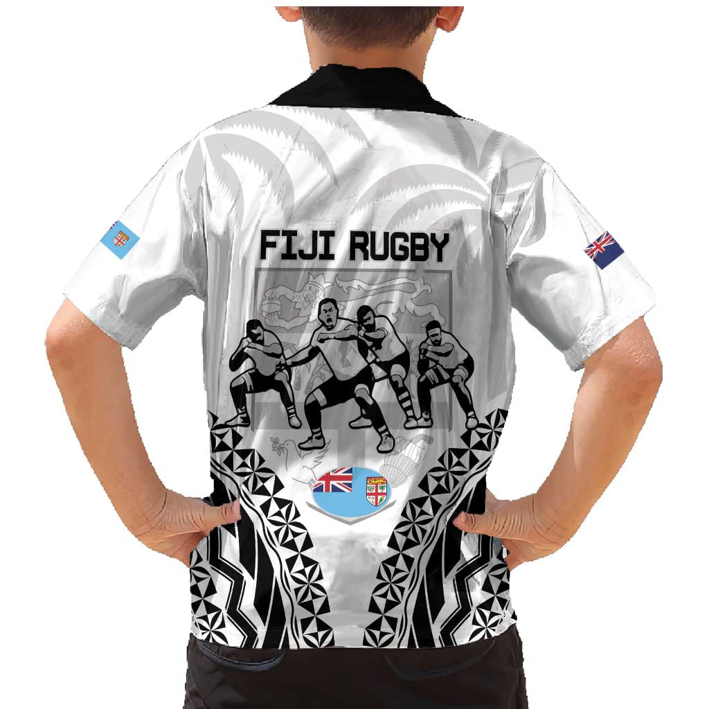 New Zealand And Fiji Tapa Rugby Family Matching Mermaid Dress and Hawaiian Shirt Haka Dance Mix Cibi Dance Together LT14 - Polynesian Pride