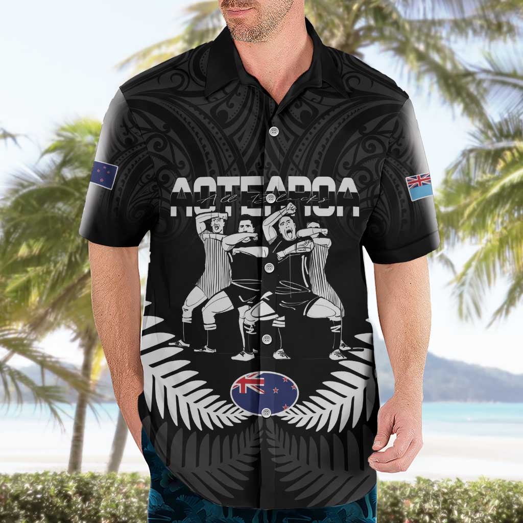 New Zealand And Fiji Tapa Rugby Hawaiian Shirt Haka Dance Mix Cibi Dance Together LT14 - Polynesian Pride