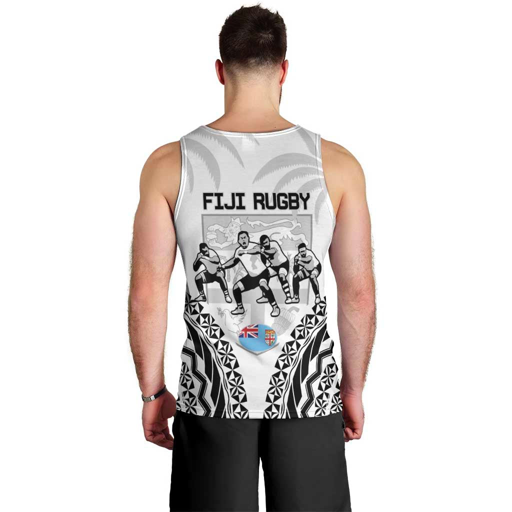 New Zealand And Fiji Tapa Rugby Men Tank Top Haka Dance Mix Cibi Dance Together LT14 - Polynesian Pride