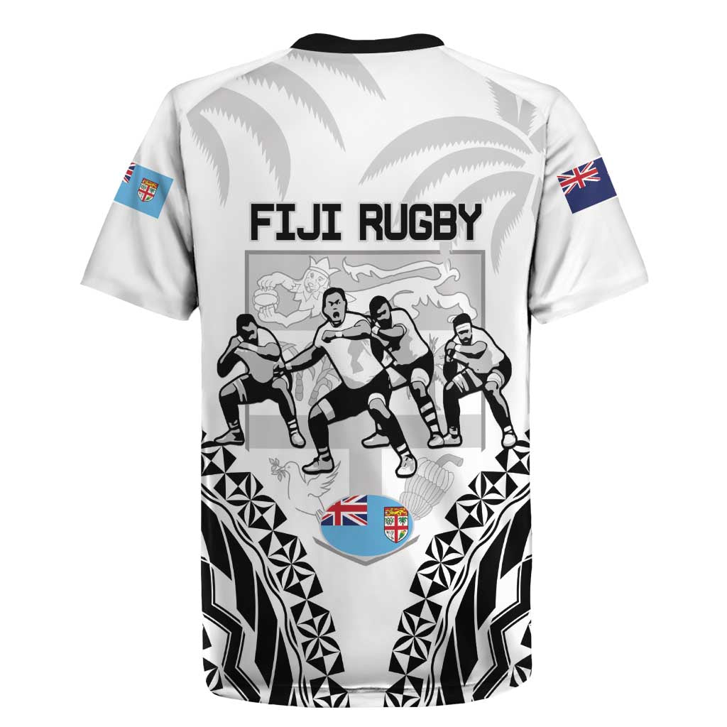 New Zealand And Fiji Tapa Rugby Rugby Jersey Haka Dance Mix Cibi Dance Together LT14 - Polynesian Pride