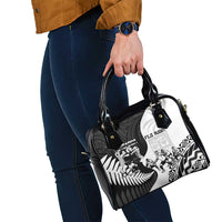 New Zealand And Fiji Tapa Rugby Shoulder Handbag Haka Dance Mix Cibi Dance Together LT14 - Polynesian Pride