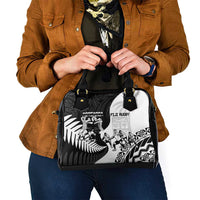 New Zealand And Fiji Tapa Rugby Shoulder Handbag Haka Dance Mix Cibi Dance Together LT14 - Polynesian Pride