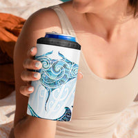 New Zealand Manta Ray Tattoo 4 in 1 Can Cooler Tumbler Aotearoa Maori Haehae Paua Shell LT14 - Polynesian Pride