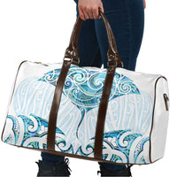 New Zealand Manta Ray Tattoo Travel Bag Aotearoa Maori Haehae Paua Shell LT14 - Polynesian Pride