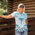 New Zealand Manta Ray Tattoo Women Polo Shirt Aotearoa Maori Haehae Paua Shell - Polynesian Pride