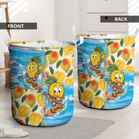 Aloha Hawaii Summer Laundry Basket Hawaiian Lei Surfing Mango Palaka Motifs LT14 - Polynesian Pride