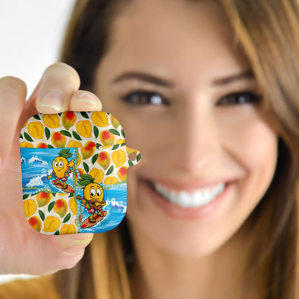 Aloha Hawaii Summer AirPods Case Hawaiian Lei Surfing Mango Palaka Motifs LT14 - Polynesian Pride