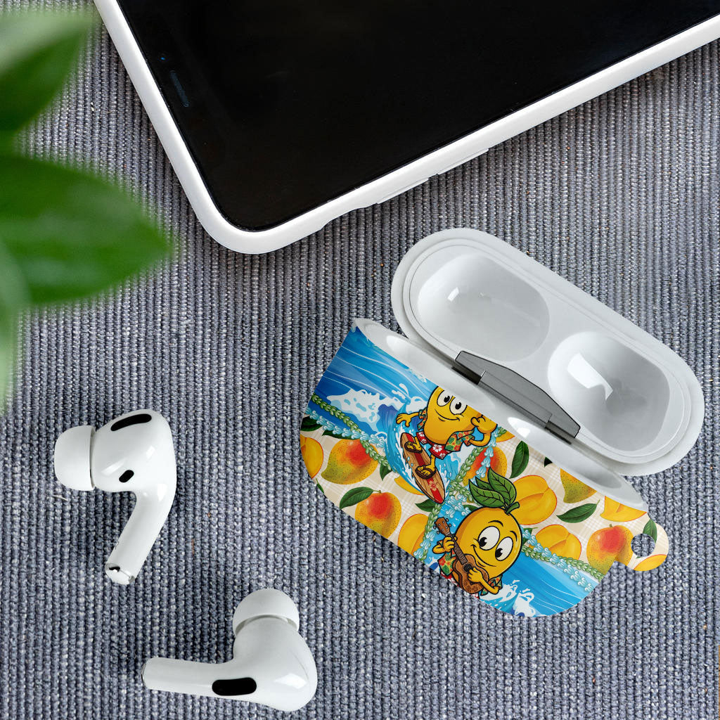 Aloha Hawaii Summer AirPods Case Hawaiian Lei Surfing Mango Palaka Motifs LT14 - Polynesian Pride