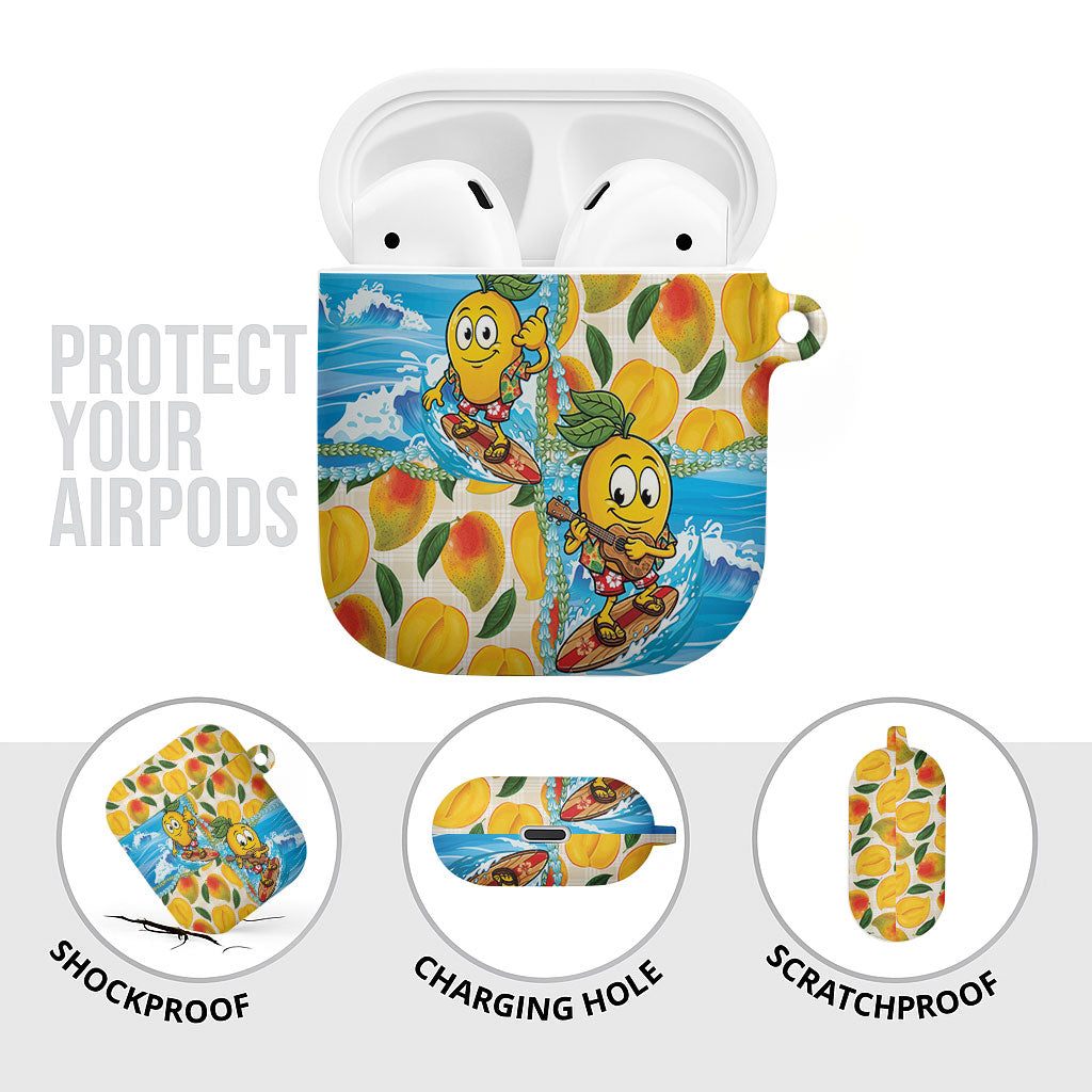 Aloha Hawaii Summer AirPods Case Hawaiian Lei Surfing Mango Palaka Motifs LT14 - Polynesian Pride