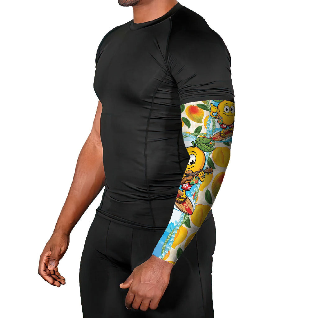 Aloha Hawaii Summer Arm Sleeves Hawaiian Lei Surfing Mango Palaka Motifs LT14 - Polynesian Pride