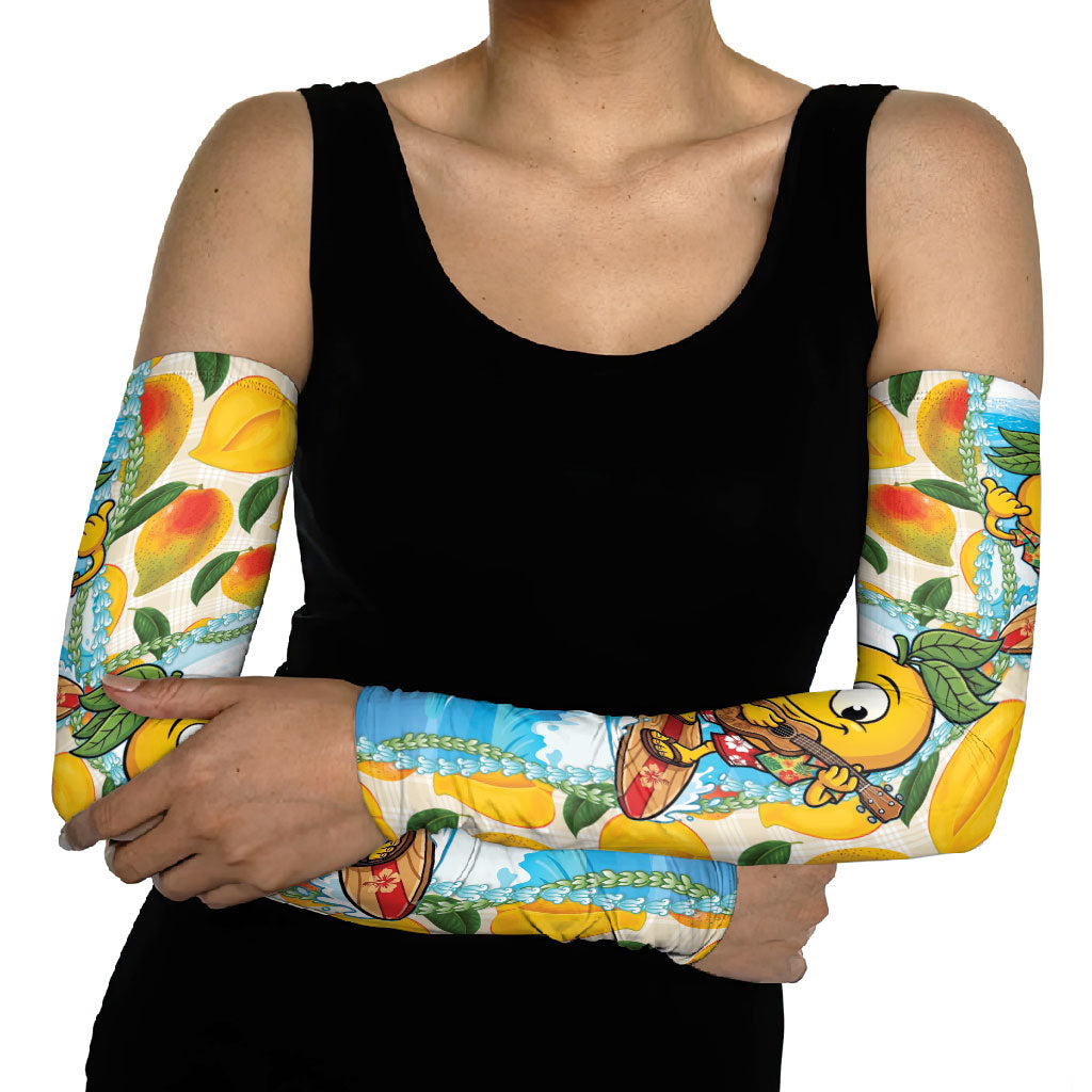 Aloha Hawaii Summer Arm Sleeves Hawaiian Lei Surfing Mango Palaka Motifs LT14 - Polynesian Pride
