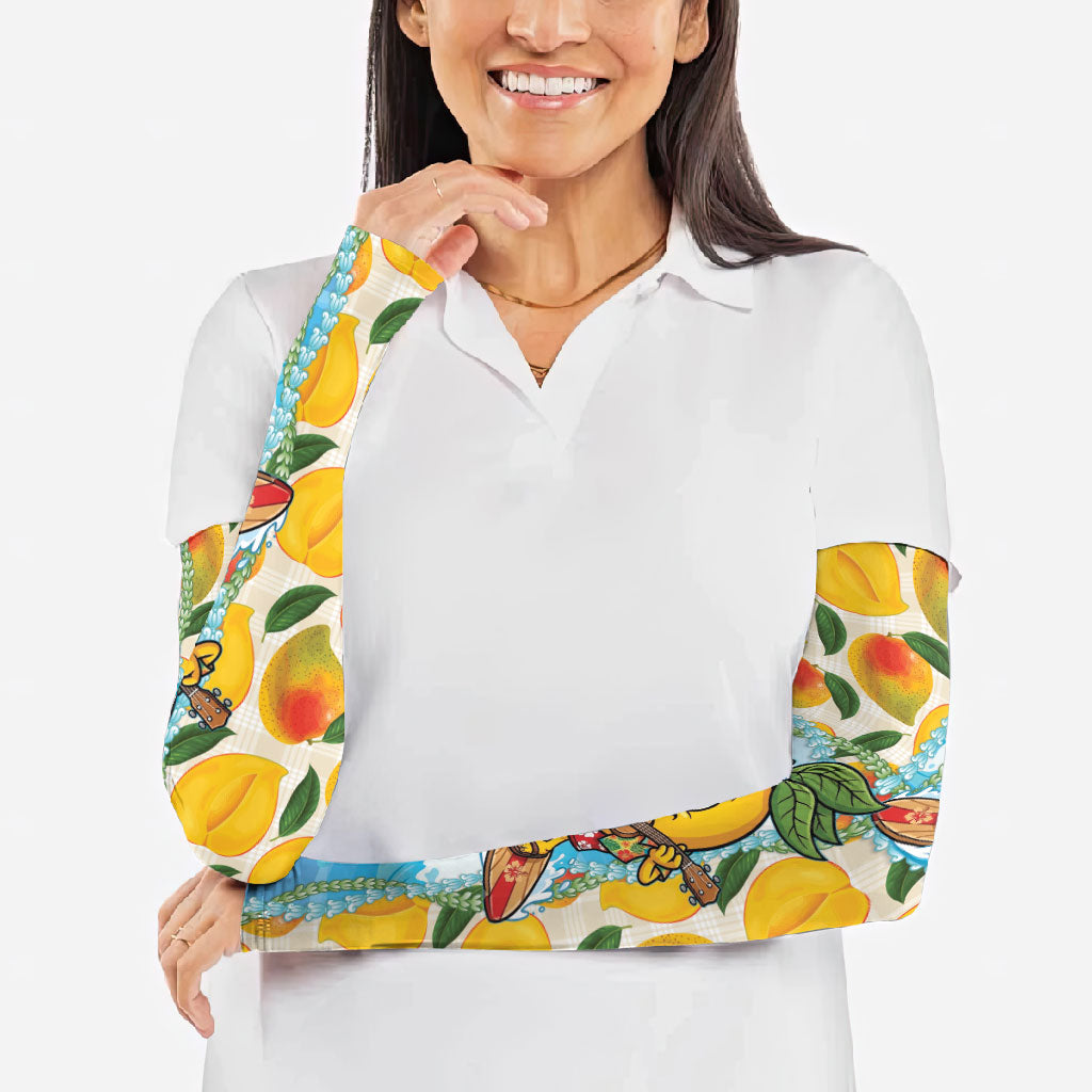 Aloha Hawaii Summer Arm Sleeves Hawaiian Lei Surfing Mango Palaka Motifs LT14 - Polynesian Pride