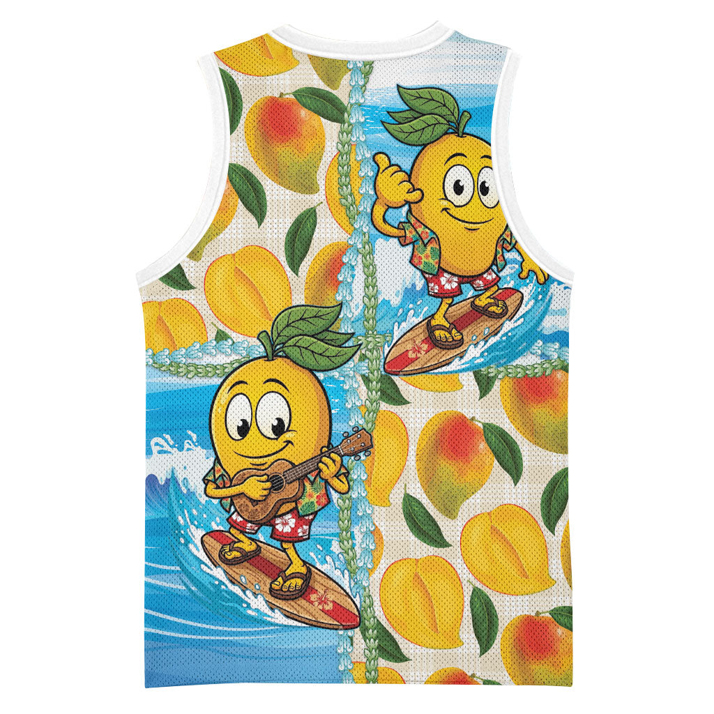 Aloha Hawaii Summer Basketball Jersey Hawaiian Lei Surfing Mango Palaka Motifs LT14 - Polynesian Pride
