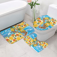 Aloha Hawaii Summer Bathroom Set Hawaiian Lei Surfing Mango Palaka Motifs LT14 - Polynesian Pride