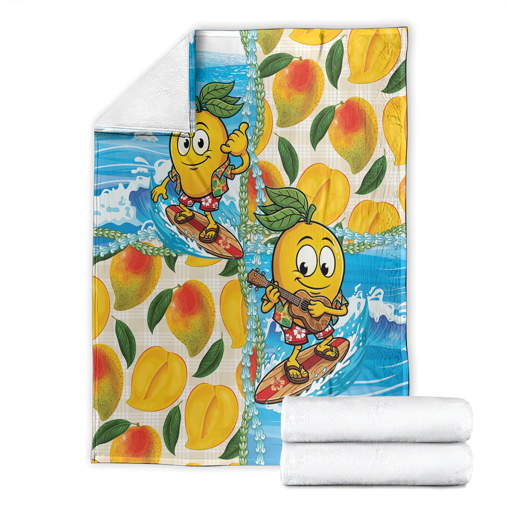 Aloha Hawaii Summer Blanket Hawaiian Lei Surfing Mango Palaka Motifs LT14 - Polynesian Pride