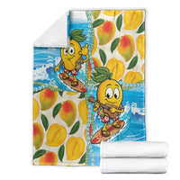 Aloha Hawaii Summer Blanket Hawaiian Lei Surfing Mango Palaka Motifs LT14 - Polynesian Pride