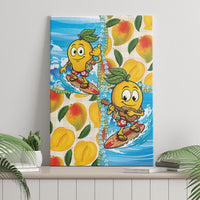 Aloha Hawaii Summer Canvas Wall Art Hawaiian Lei Surfing Mango Palaka Motifs LT14 - Polynesian Pride