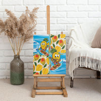 Aloha Hawaii Summer Canvas Wall Art Hawaiian Lei Surfing Mango Palaka Motifs LT14 - Polynesian Pride