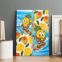 Aloha Hawaii Summer Canvas Wall Art Hawaiian Lei Surfing Mango Palaka Motifs LT14 - Polynesian Pride