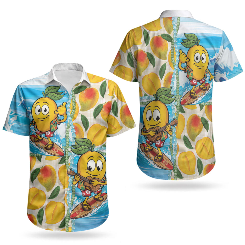 Aloha Hawaii Summer Couples Matching Summer Maxi Dress and Hawaiian Shirt Hawaiian Lei Surfing Mango Palaka Motifs LT14 - Polynesian Pride