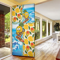 Aloha Hawaii Summer Door Cover Hawaiian Lei Surfing Mango Palaka Motifs LT14 - Polynesian Pride