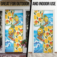 Aloha Hawaii Summer Door Cover Hawaiian Lei Surfing Mango Palaka Motifs LT14 - Polynesian Pride