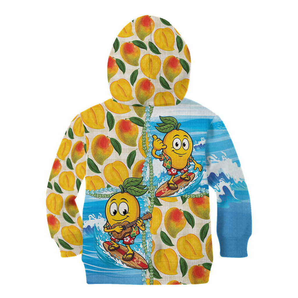 Aloha Hawaii Summer Kid Hoodie Hawaiian Lei Surfing Mango Palaka Motifs LT14 - Polynesian Pride