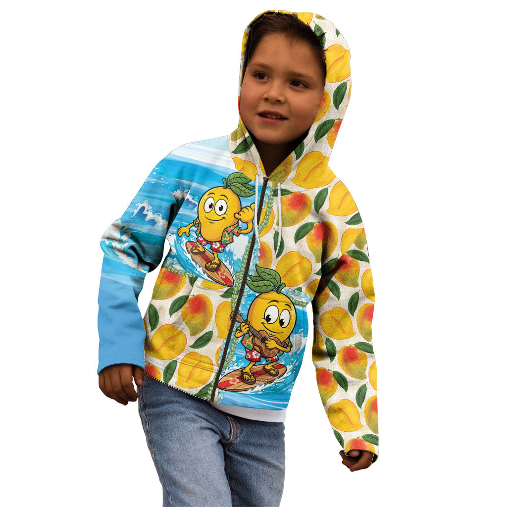 Aloha Hawaii Summer Kid Hoodie Hawaiian Lei Surfing Mango Palaka Motifs LT14 - Polynesian Pride