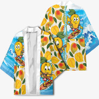 Aloha Hawaii Summer Kimono Hawaiian Lei Surfing Mango Palaka Motifs LT14 - Polynesian Pride