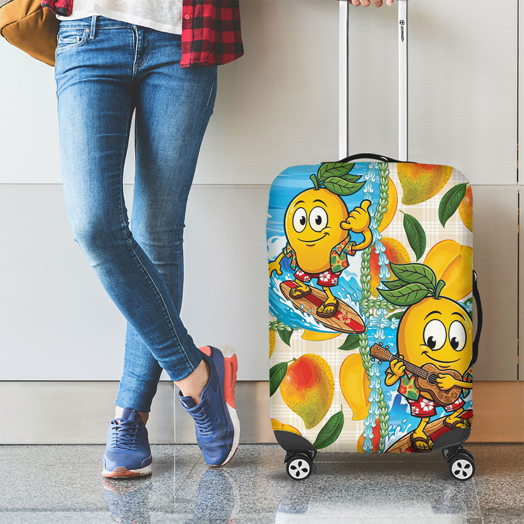 Aloha Hawaii Summer Luggage Cover Hawaiian Lei Surfing Mango Palaka Motifs LT14 - Polynesian Pride