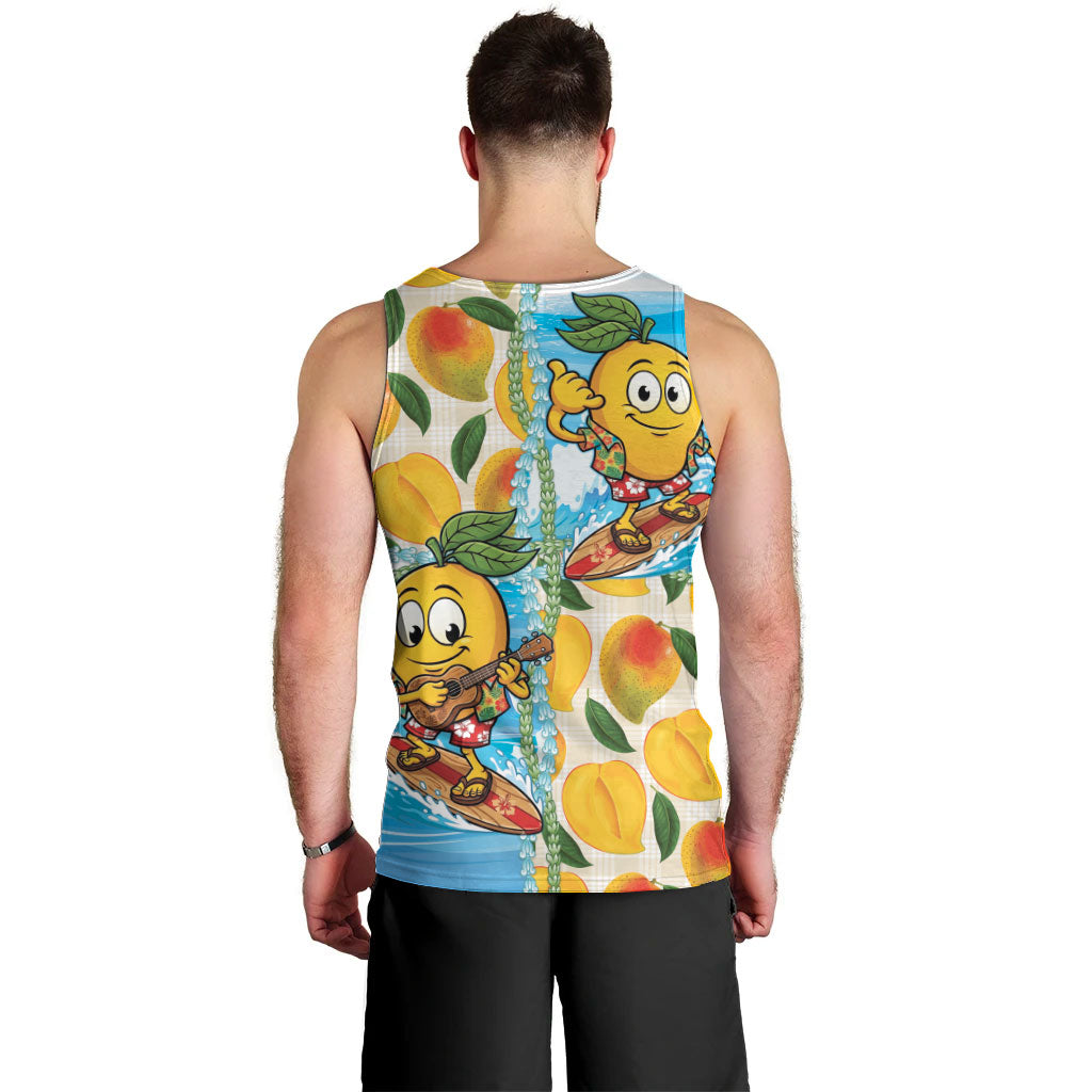 Aloha Hawaii Summer Men Tank Top Hawaiian Lei Surfing Mango Palaka Motifs LT14 - Polynesian Pride
