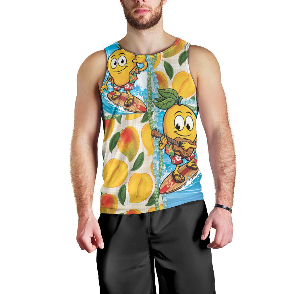 Aloha Hawaii Summer Men Tank Top Hawaiian Lei Surfing Mango Palaka Motifs LT14 - Polynesian Pride