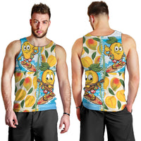 Aloha Hawaii Summer Men Tank Top Hawaiian Lei Surfing Mango Palaka Motifs LT14 - Polynesian Pride