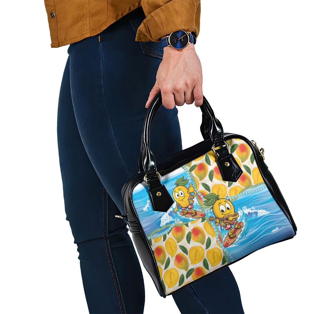 Aloha Hawaii Summer Shoulder Handbag Hawaiian Lei Surfing Mango Palaka Motifs LT14 - Polynesian Pride