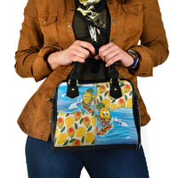 Aloha Hawaii Summer Shoulder Handbag Hawaiian Lei Surfing Mango Palaka Motifs LT14 - Polynesian Pride