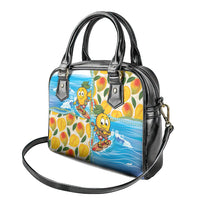 Aloha Hawaii Summer Shoulder Handbag Hawaiian Lei Surfing Mango Palaka Motifs LT14 - Polynesian Pride