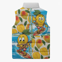 Aloha Hawaii Summer Sleeveless Puffer Jacket Hawaiian Lei Surfing Mango Palaka Motifs LT14 - Polynesian Pride
