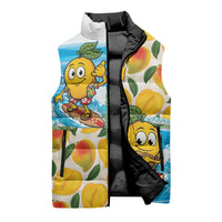 Aloha Hawaii Summer Sleeveless Puffer Jacket Hawaiian Lei Surfing Mango Palaka Motifs LT14 - Polynesian Pride