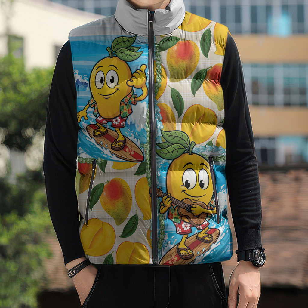 Aloha Hawaii Summer Sleeveless Puffer Jacket Hawaiian Lei Surfing Mango Palaka Motifs LT14 - Polynesian Pride