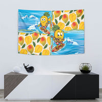 Aloha Hawaii Summer Tapestry Hawaiian Lei Surfing Mango Palaka Motifs LT14 - Polynesian Pride