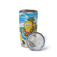 Aloha Hawaii Summer Tumbler Cup Hawaiian Lei Surfing Mango Palaka Motifs LT14 - Polynesian Pride